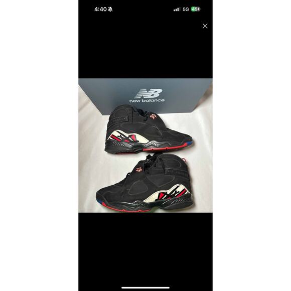 Size 12 - Nike Air Jordan 8 Retro Playoff 2023 Men's Shoes - Picture 2 of 9